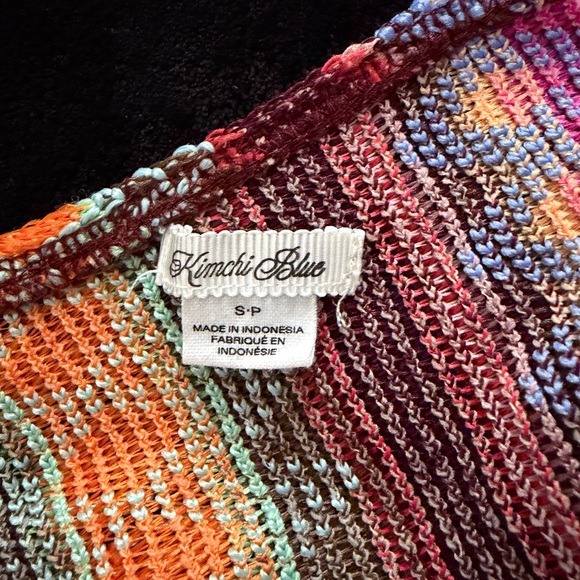 Urban Outfitters Vibrant Striped One-Shoulder Tank Top - Picture 3 of 3